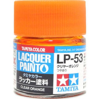 (大鳥叔叔模型) TAMIYA田宮 82153 LP-53 LP53 硝基漆 透明橘 10ml