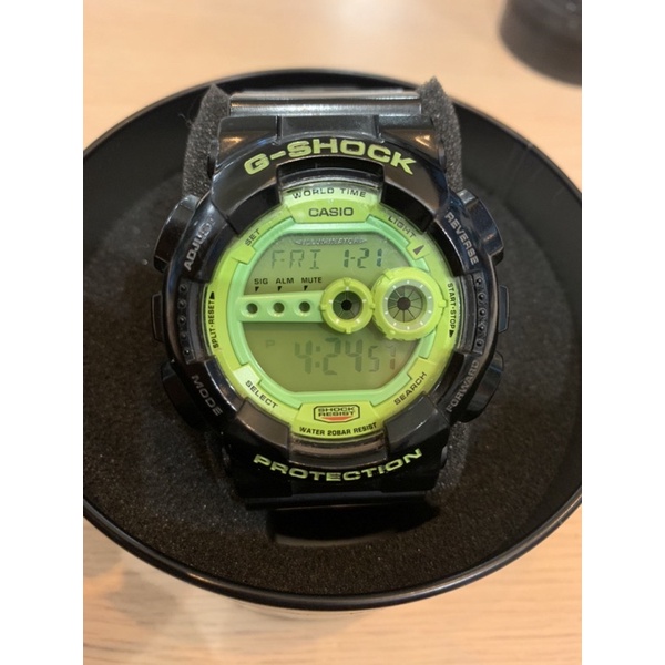 Casio 卡西歐 G-shock GD-100sc 黑綠 二手