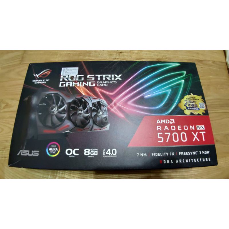 華碩 ROG STRIX RX5700XT O8G GAMING顯示卡