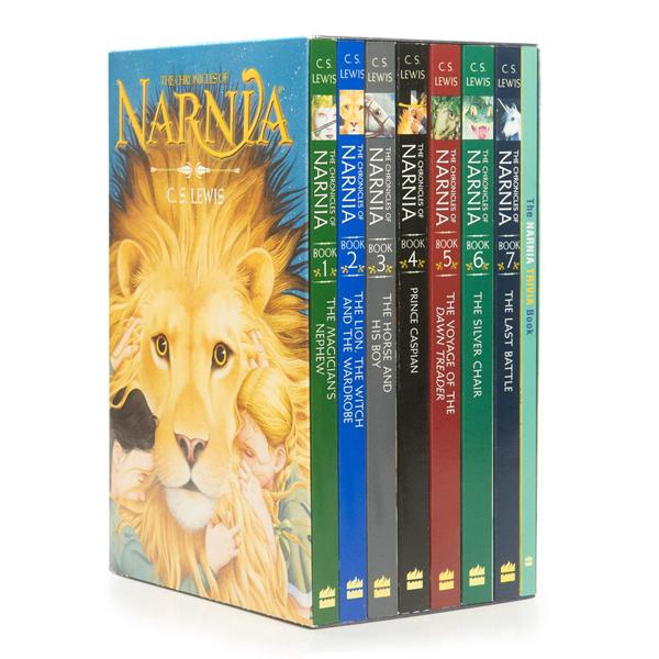 The Chronicles of Narnia Book Box Set + Trivia Book (8冊合售)