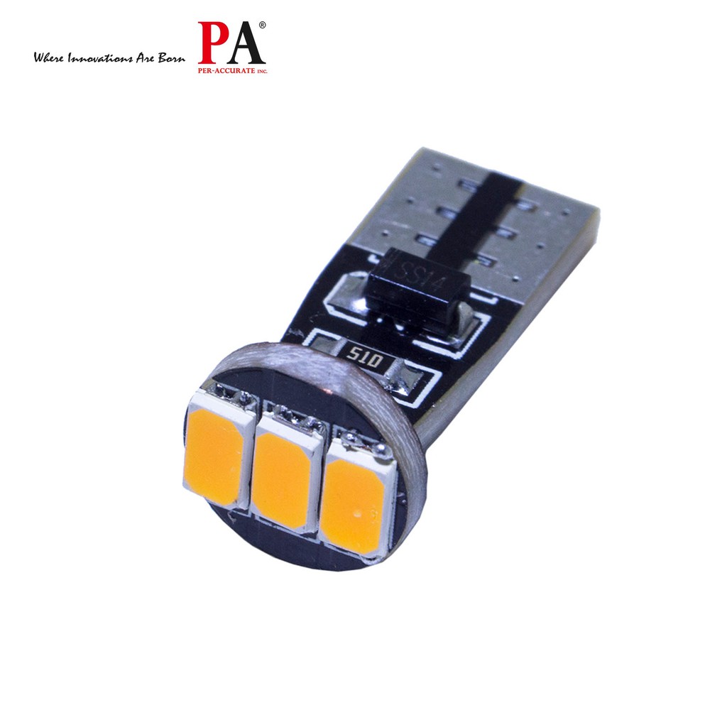 【PA LED】T10 3晶 三星 5630 SMD LED 黃光 白光 橘光 側燈 側方向燈 方向燈 小燈 定位燈