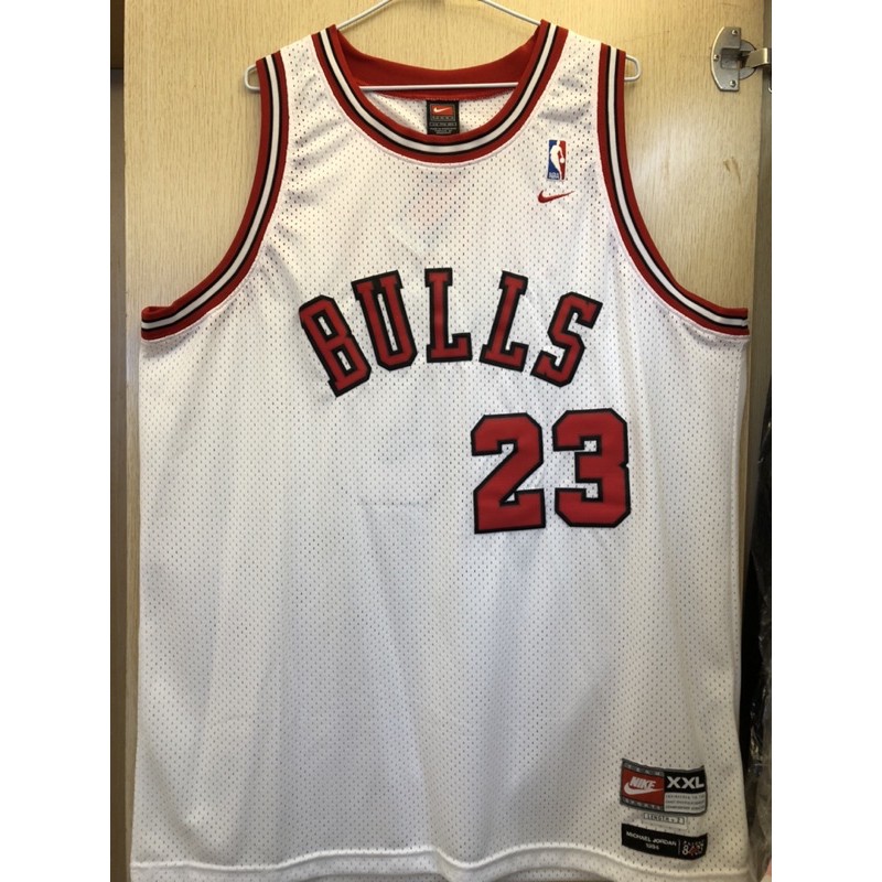 NBA 芝加哥公牛白 籃球之神 Michael Jordan XXL 球衣 洞洞 8403