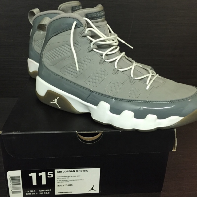 jordan 9 grey