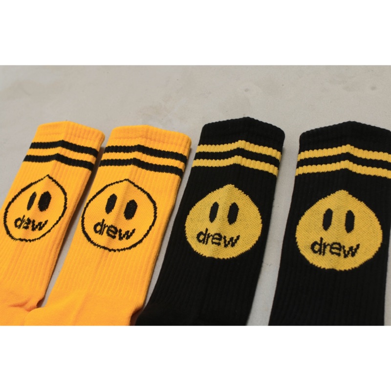 【PAGANS STORE】韓國 drew 笑臉 長襪 微笑 中筒襪 襪子