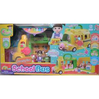 YOUNG TOYS-KONGSUNI小荳娃娃鋼琴旋律小校車_YT31076(內含校車車頂是鋼琴及3個小玩偶)