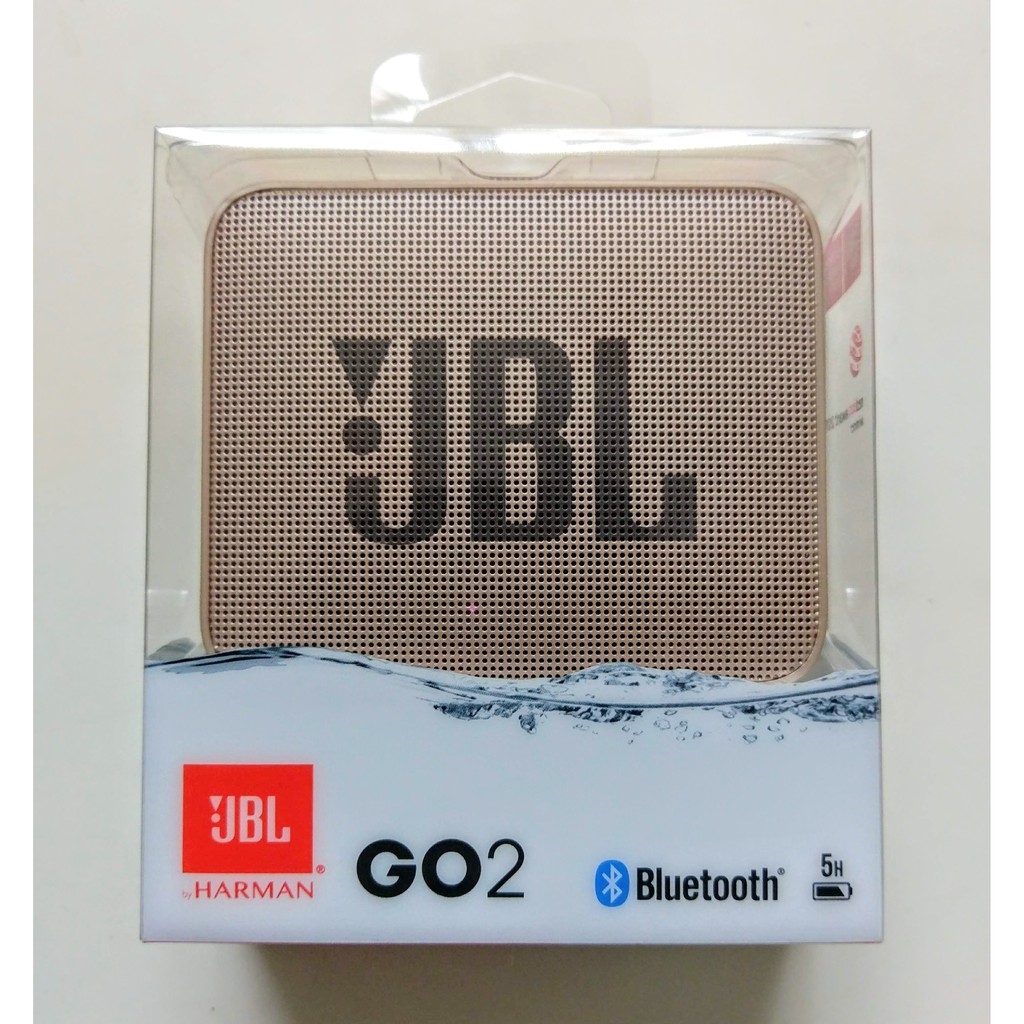 JBL GO 2便攜式藍牙藍牙揚聲器喇叭 - 金色