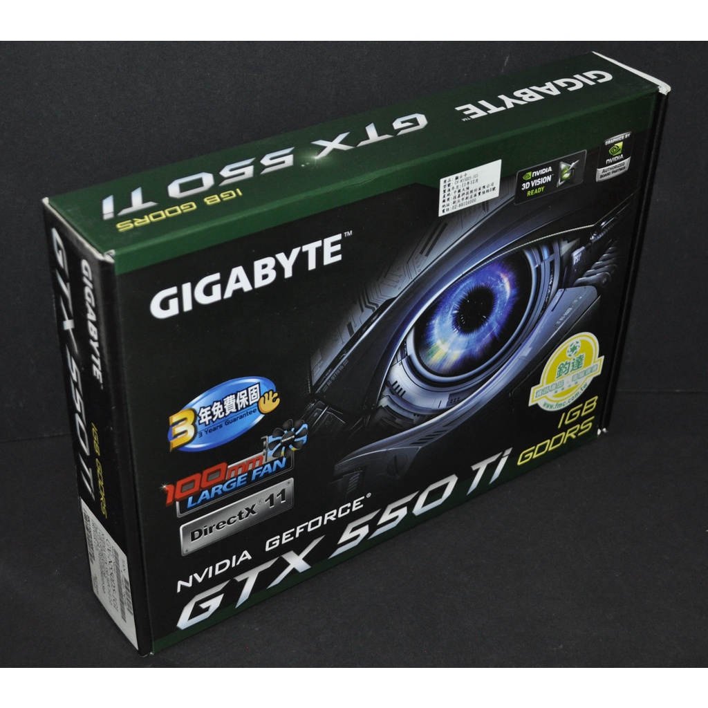 技嘉 GV-N550D5-1GI (GTX550Ti 1G 192-bit) 非GTX560 GTX650 GTX660