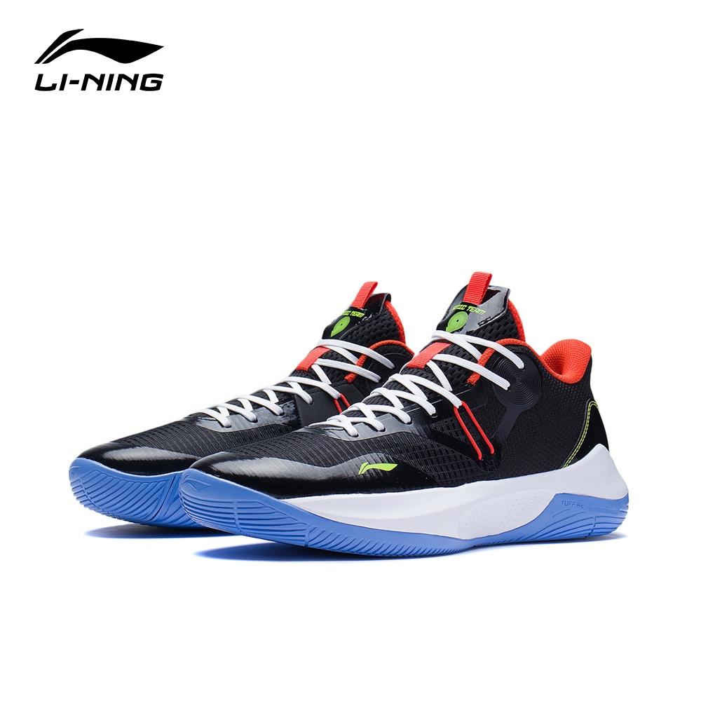 【LI-NING 李寧】音速 Team Low 男子 透氣清涼 籃球鞋 黑色 ABPS023-2