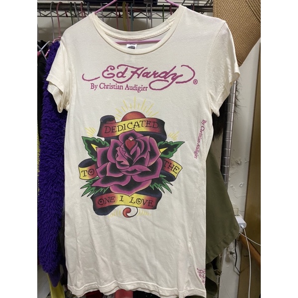 Ed Hardy 二手 T恤 T-shirt S號 正品 便宜出售