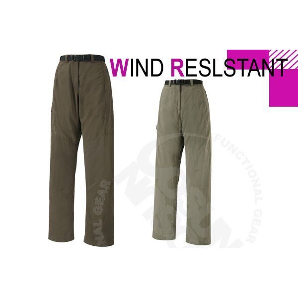 【維特 FIT】零碼45折》WIND RESLSTANT女款天鵝絨刷毛抗風保暖長褲.休閒長褲 222803