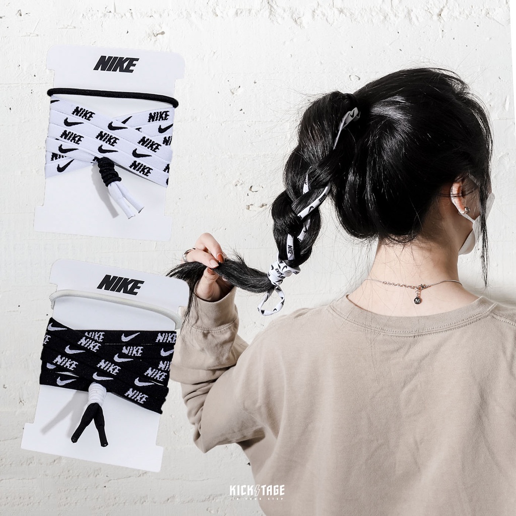 NIKE BRAID KIT 白色 黑色 運動 穿搭 造型髮圈組 ( 編髮髮帶+收納袋 )【DO8291-010】