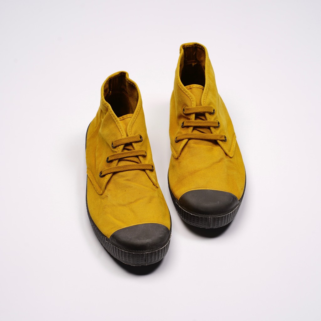 CIENTA 西班牙帆布鞋 U60777 85 芥末黃 黑底 洗舊布料 大人 Chukka