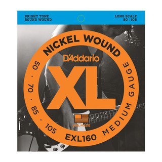 D'Addario EXL160 (50-105) Bass 4弦套弦[唐尼樂器]