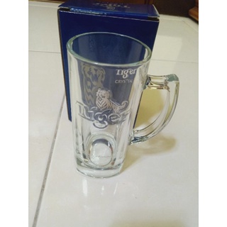 虎牌Tiger 玻璃啤酒杯 玻璃杯 啤酒杯 手把酒杯