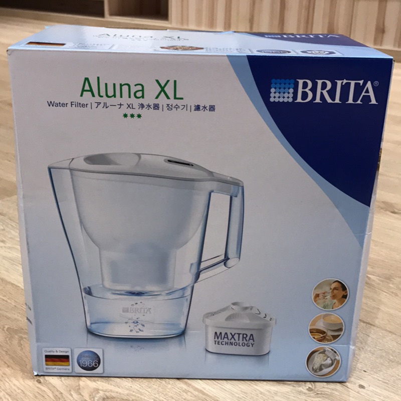 德國BRITA 3.5公升Aluna XL愛奴娜透視型濾水壺【內含一支濾芯】