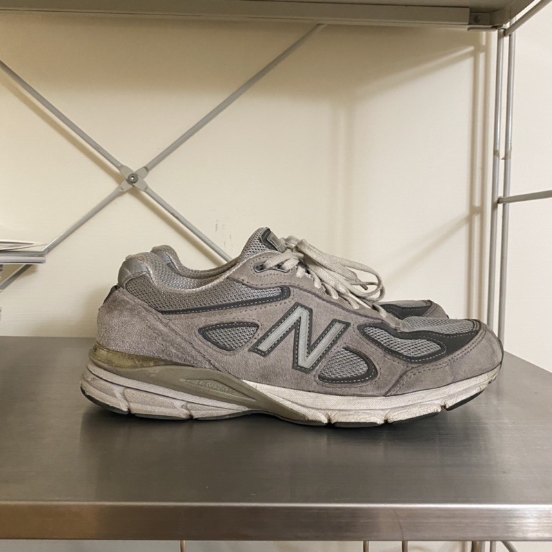 二手 New Balance 990v4 2E US8 總統慢跑鞋 （元祖灰）