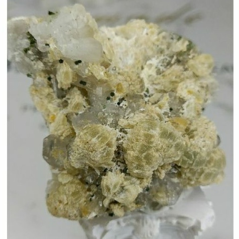黃葡萄石共生水晶綠簾石英雲母 原石 原礦 61g