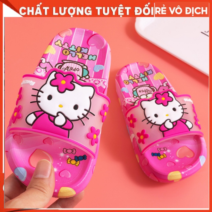 公主 Hello Kitty 拖鞋女孩超人涼鞋軟底男孩