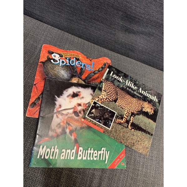 二手英文繪本spiders Moth Butterfly Look Alike Animals 蝦皮購物