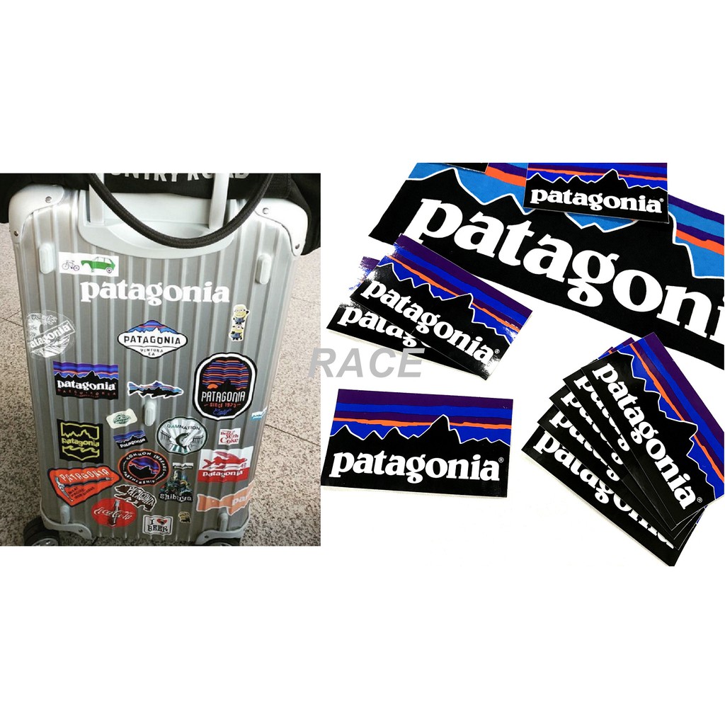 【RACE】PATAGONIA STICKERS 貼紙 正版公司貨 LOGO 山景 防水 行李箱 安全帽 筆電 機車