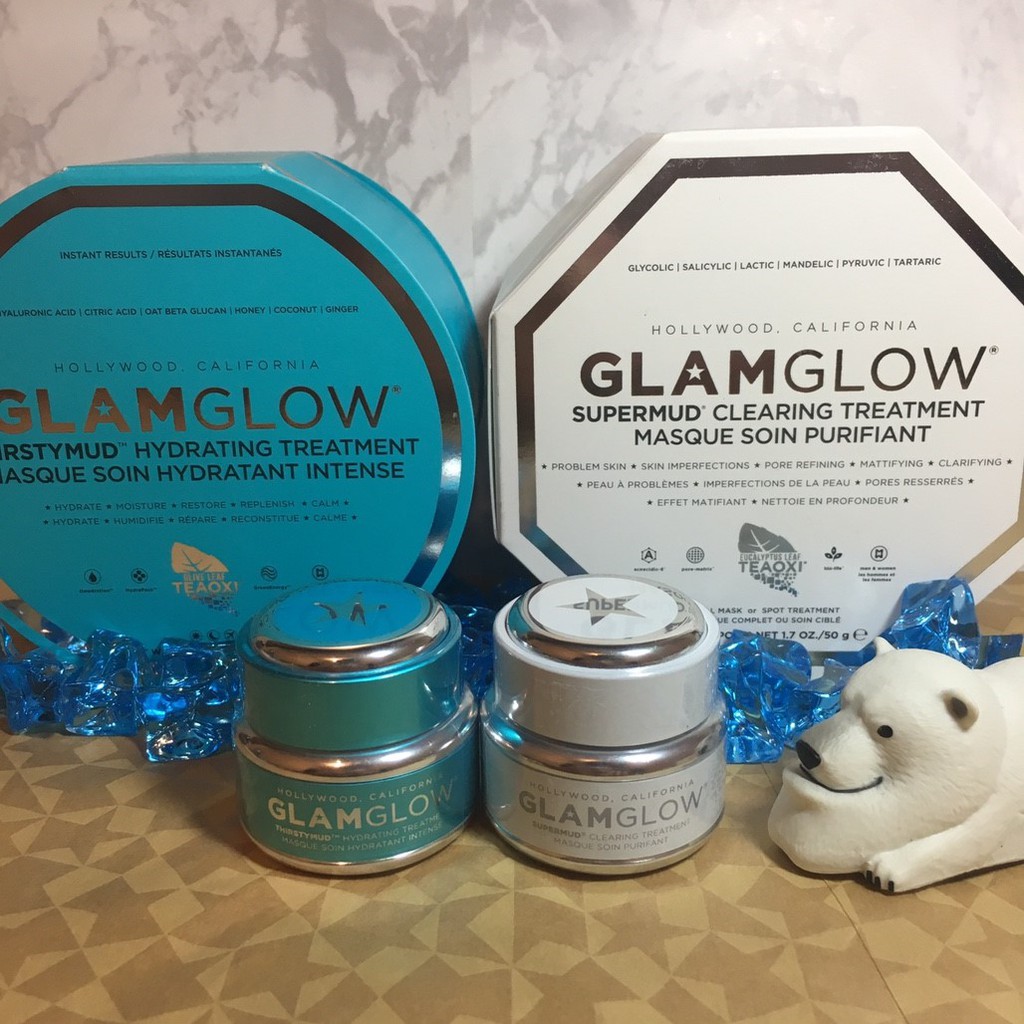 [現貨] GLAMGLOW 毛孔緊緻礦泥面膜 瞬效補水發光面膜 50g/15g 體驗版