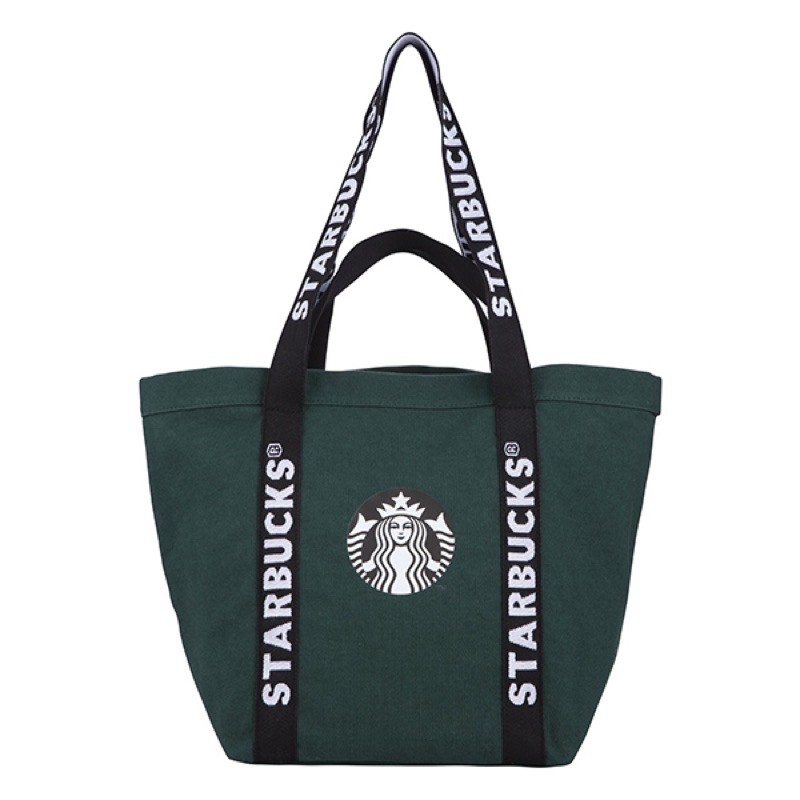 「現貨」星巴克Starbucks 森林綠品牌風格提袋(全新）