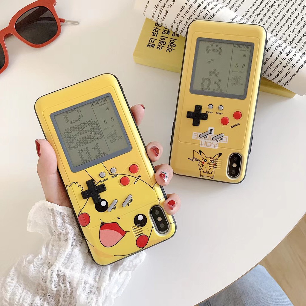 現貨iphone11 Pro Max Xr 皮卡丘遊戲機手機殼i8 I7 I6s Plus防摔殼gameboy保護殼 蝦皮購物