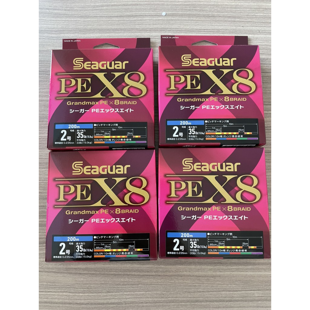 平昇釣具 Seaguar X8 五色pe線8股編織磯釣前打船釣岸拋釣蝦路亞滑順編織線全新品 蝦皮購物