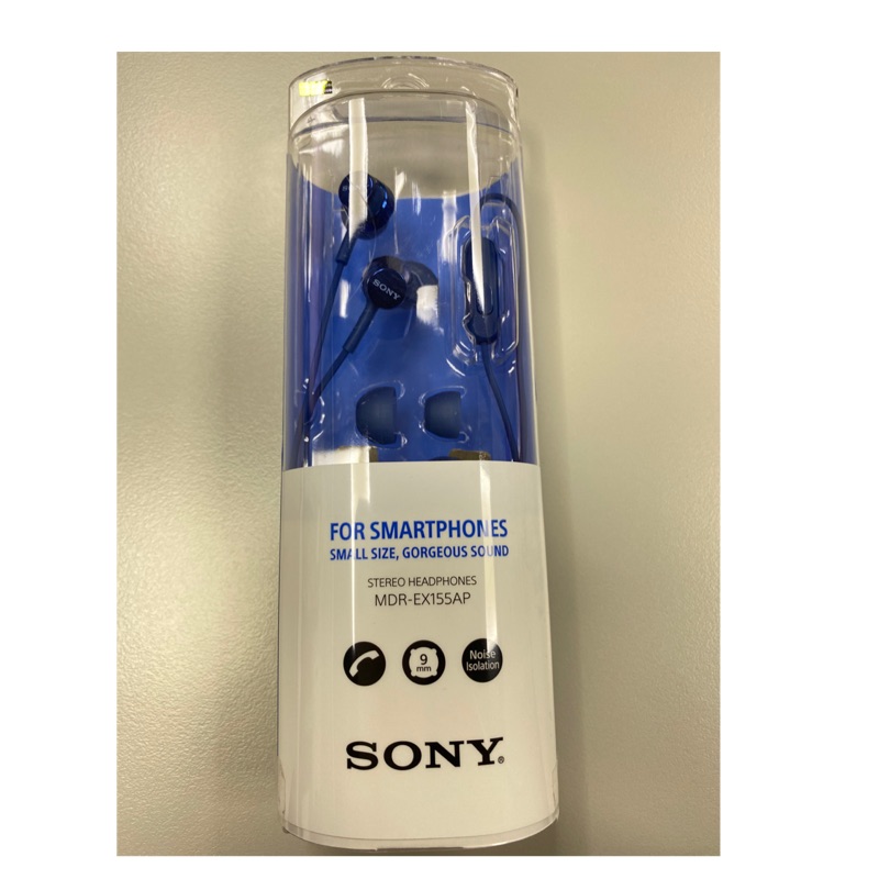 SONY MDR-ex155AP 藍色  耳道式耳機 麥克風 全新 現貨