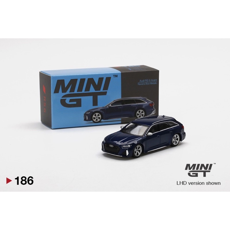 《現貨》MINI GT No.186 Audi RS6 Avant 藍