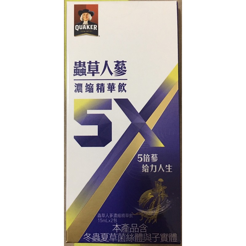 桂格 5X蟲草人蔘精華飲15ml*2條*6盒