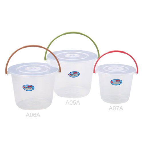 透明豆花桶 2～18L 透明桶 桶子 塑膠桶 水桶 (附蓋)