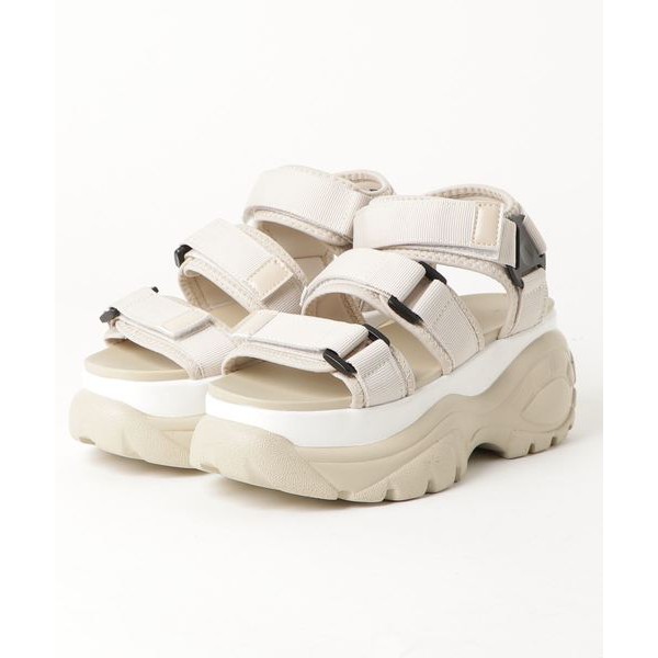 二手 Wego 厚底涼鞋米色m號 蝦皮購物