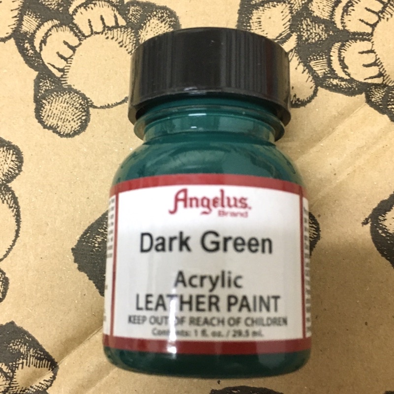 Angelus [ Dark Green 深綠  ] 1oz. 原裝 顏料 29.5ml 改色 補色 補漆 AJ1 客製