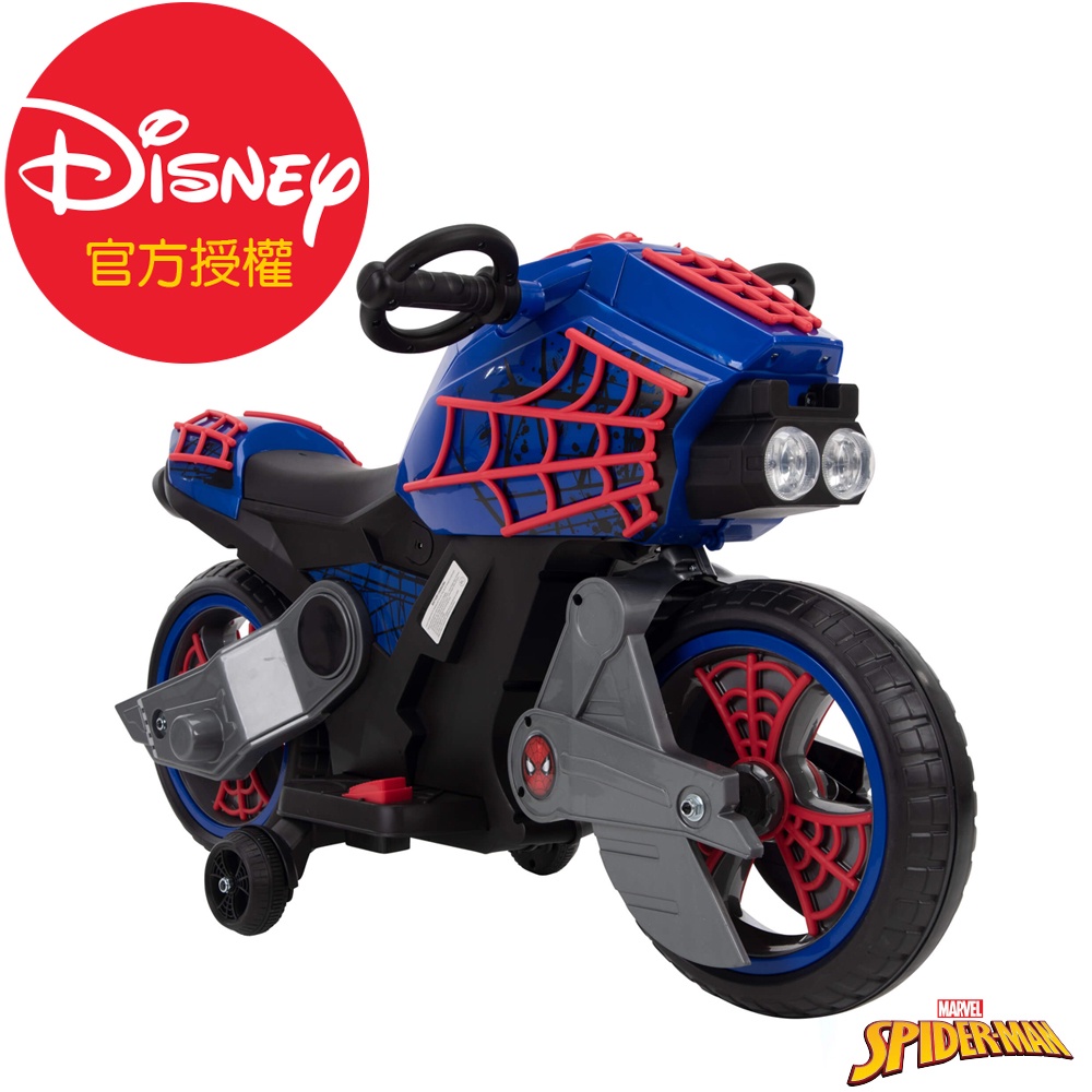 【HUFFY】迪士尼正版授權 Spider-man漫威蜘蛛人 6V玩具電動機車