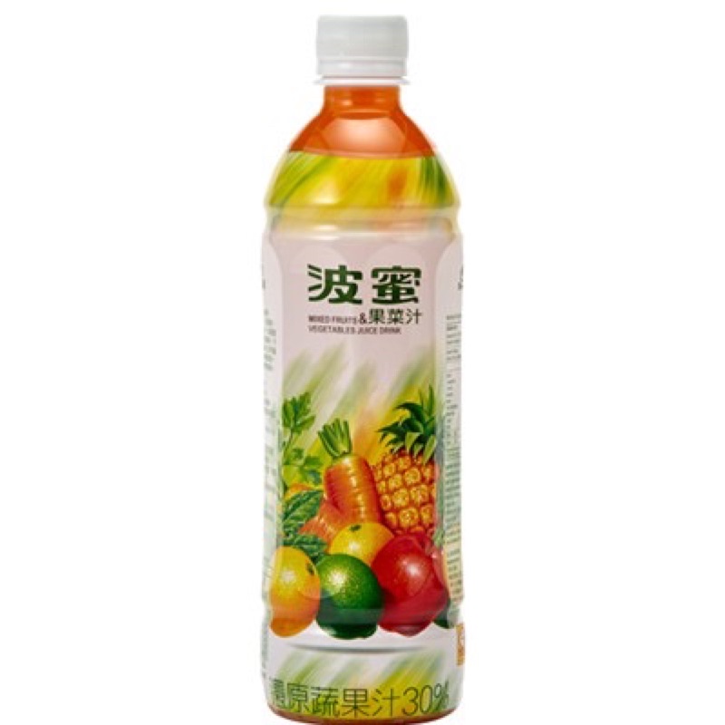 ⚠️一單最多7瓶或&lt;5kg⚠️波蜜 活力果菜汁500ml