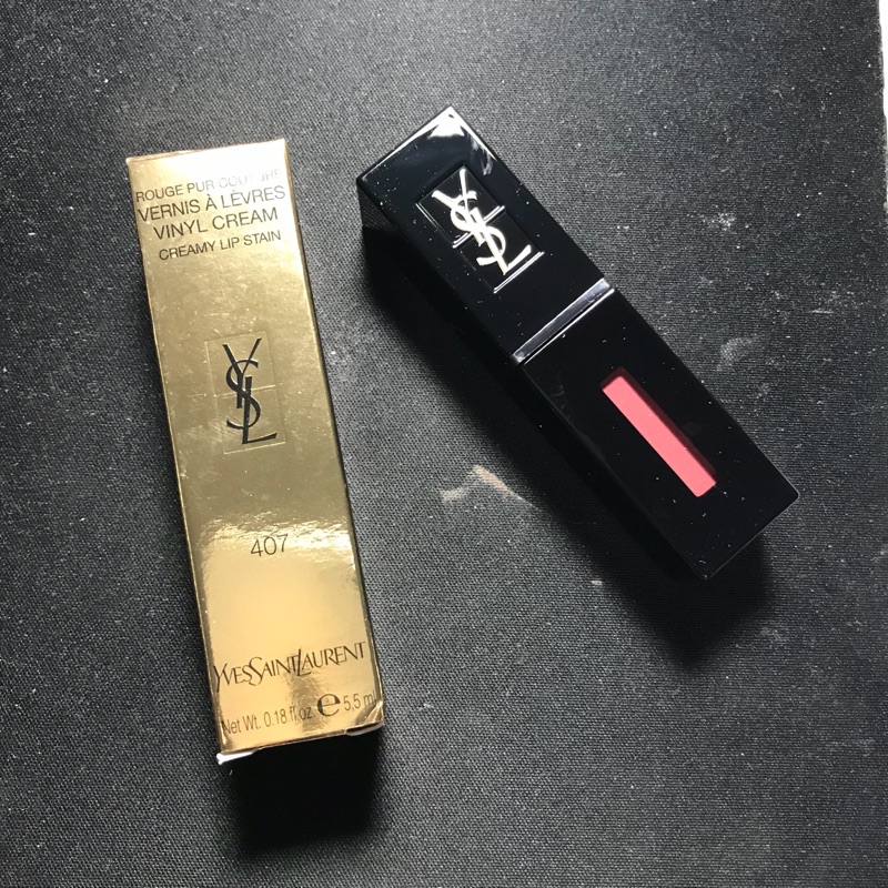 ysl 奢華緞面漆光唇釉 407 #407