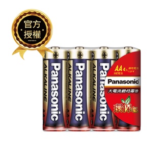 Panasonic 國際牌 鹼性電池 環保包 紅鹼 4號4入/ 3號4入