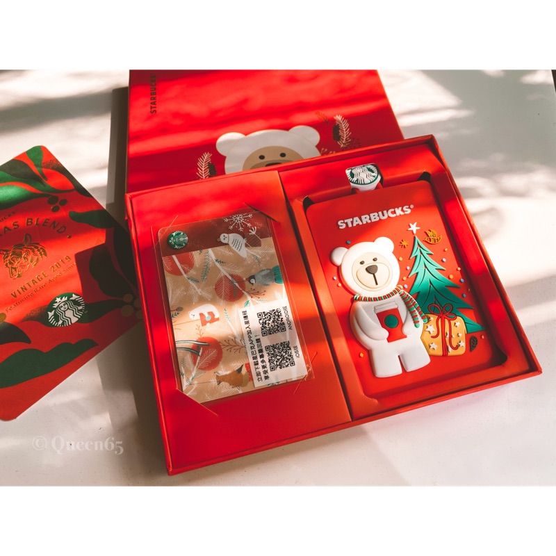 星巴克祝福票卡夾隨行卡組，2019聖誕限量新品，聖誕交換禮物最佳商品,Starbucks