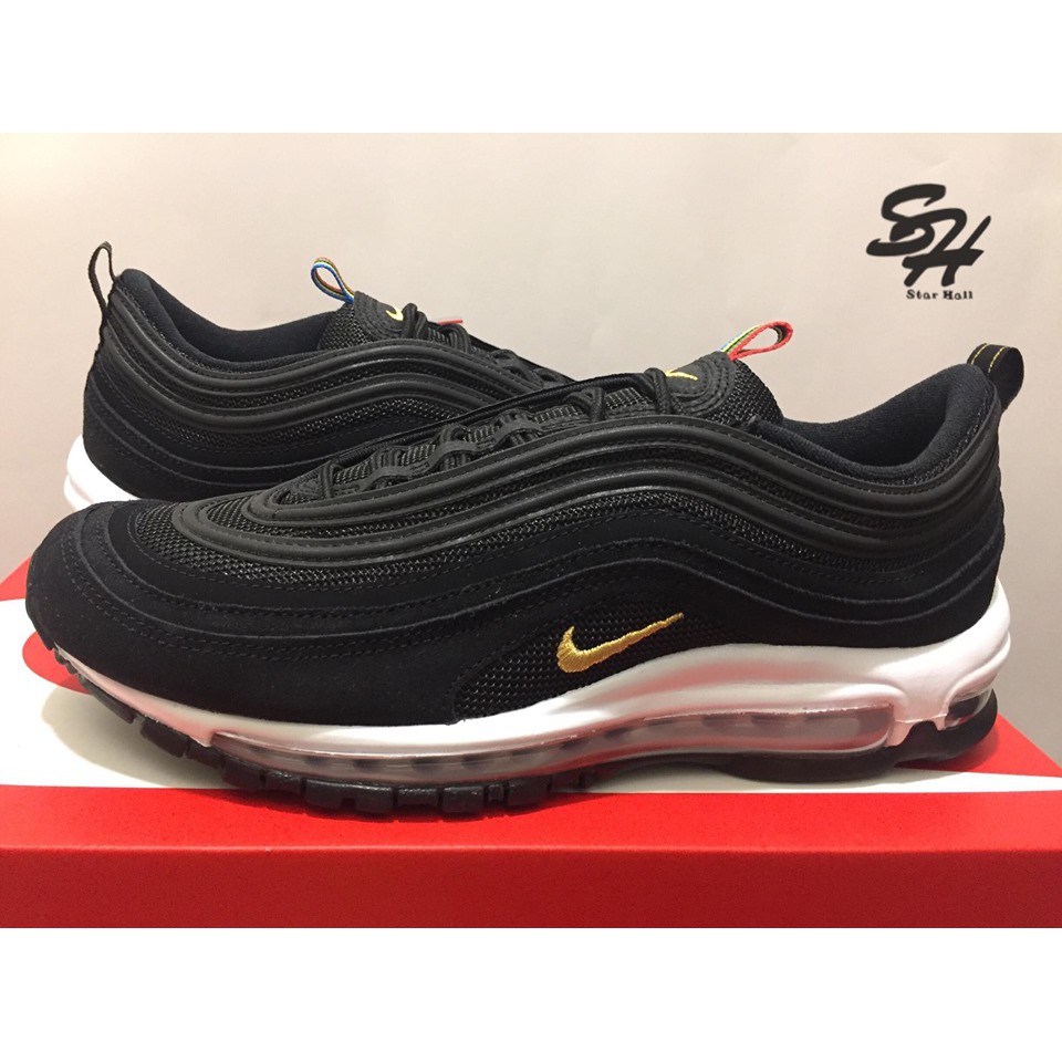 NIKE AIR MAX 97 QS 黑白 金勾 CI3708-001