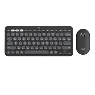 【Logitech 羅技】Pebble 2 Combo 無線藍芽鍵盤滑鼠組 石墨灰 現貨 廠商直送