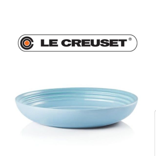 【 LE CREUSET】義麵盤(22cm)-海岸藍