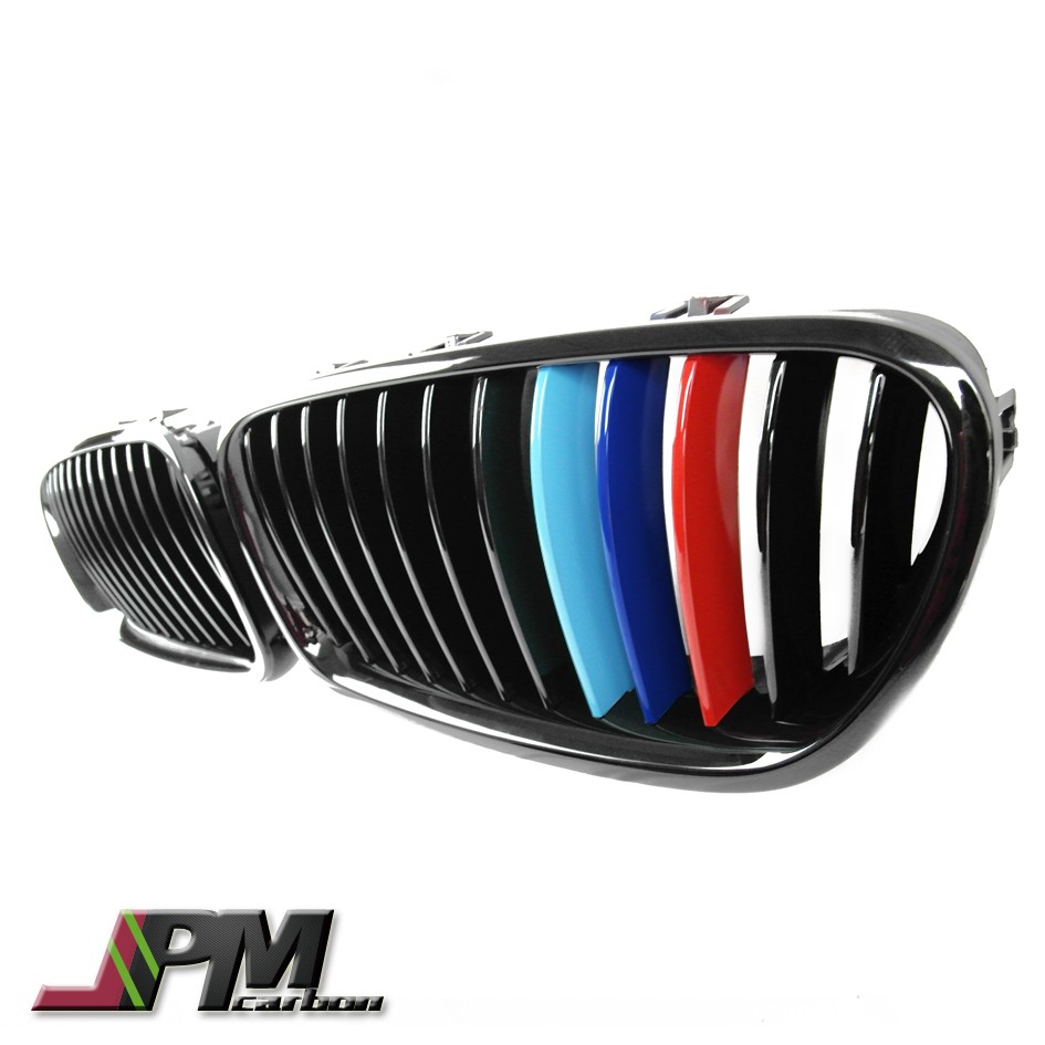 JPM Carbon 水箱護罩 鼻頭 亮黑+三色 單線 BMW F10 F11 5系列