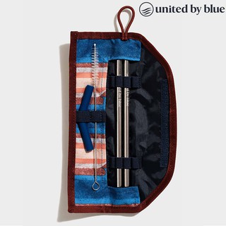 United by blue 防潑水吸管收納包組 印花條紋 814-037 Straw Kit