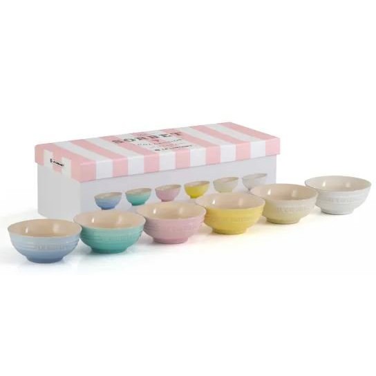 Le Creuset 180ml 6入 陶瓷碗 Sorbet Collection 飯碗 湯碗 雪酪 陶瓷 附禮盒 限量