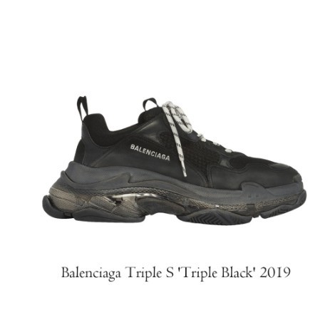 balenciaga triple s black 2019