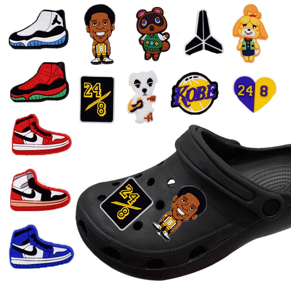Nba Kobe 運動鞋鞋配件 Crocs Jibbitz 兒童成人派對