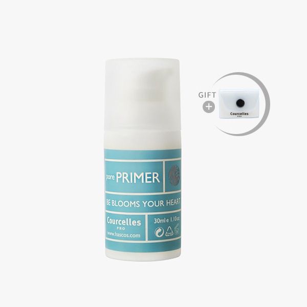 韓國化妝品 [Courcelles] Pore Primer 30ml + Makeup Sponge / 毛孔底漆 蝦皮購物