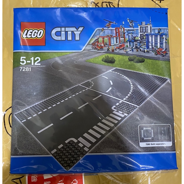 LEGO 7281 路口 彎道 道路 底板 城市 CITY