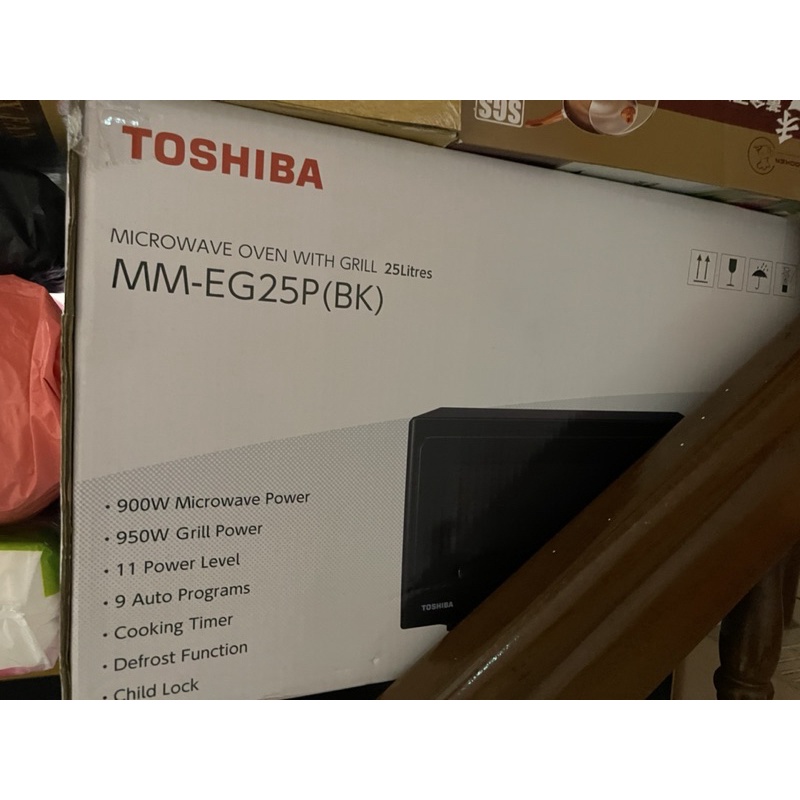 TOSHIBA~MM-EG25p(BK)燒烤料理微波爐